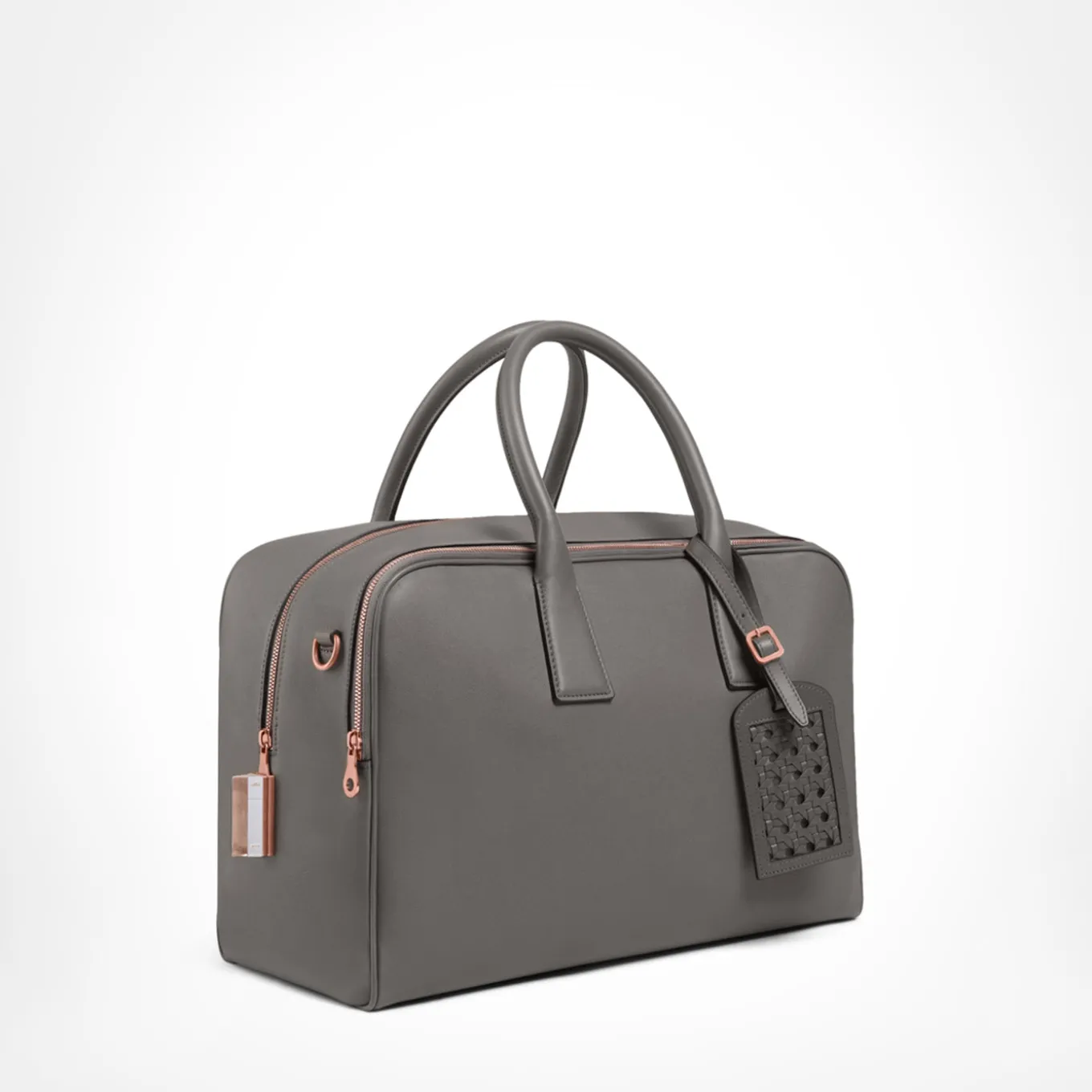 Gray Cristallo Mini Weekend Bag