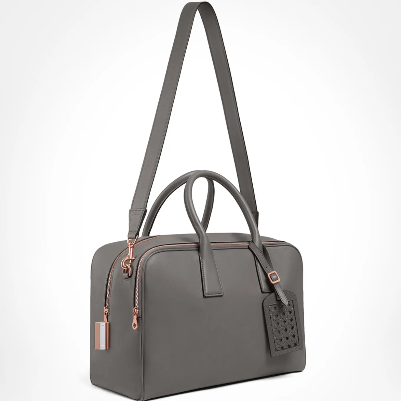 Gray Cristallo Mini Weekend Bag