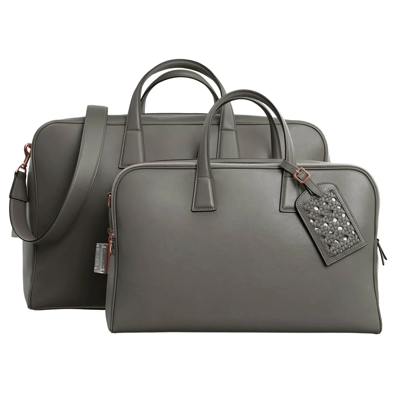 Gray Cristallo Mini Weekend Bag