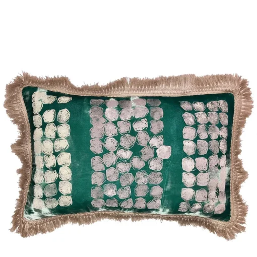 Gray Flowers Cushion