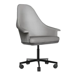 Gray leather Office Chair