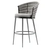 Gray Outdoor fabric Bar Stool