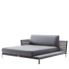 Gray Outdoor fabric Chaise Longue