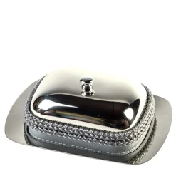 Gray Steel Butter Dish