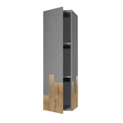Gray Suspended Vertical Fiammifero Cabinet by Giulia Contaldo
