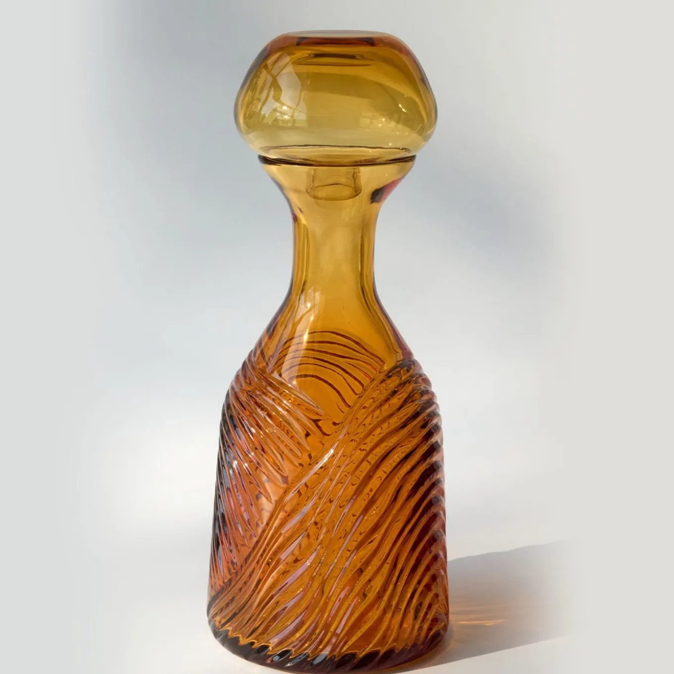 Grecale Amber Crystal Decorative Bottle