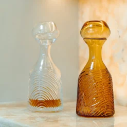 Grecale Amber Crystal Decorative Bottle