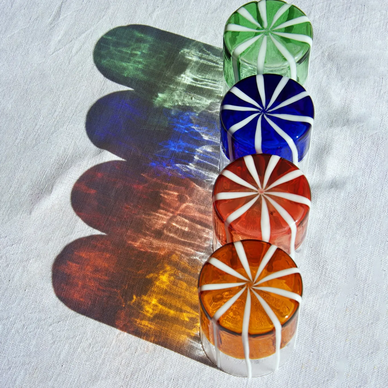 Green & Transparent Mezzo & Mezzo Glass