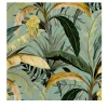 Green and Yellow Banana Leaf Wallpaper
