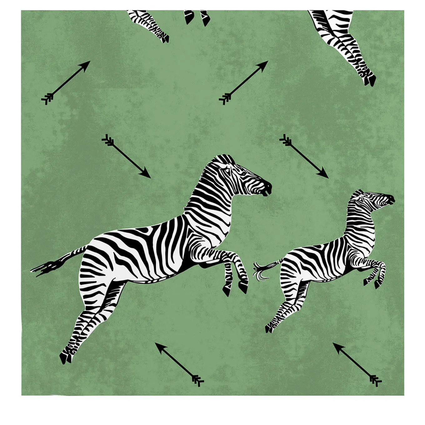 Green Flying Zebra Wallpaper