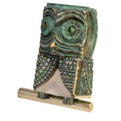 Green Gufo N.22 Sculpture