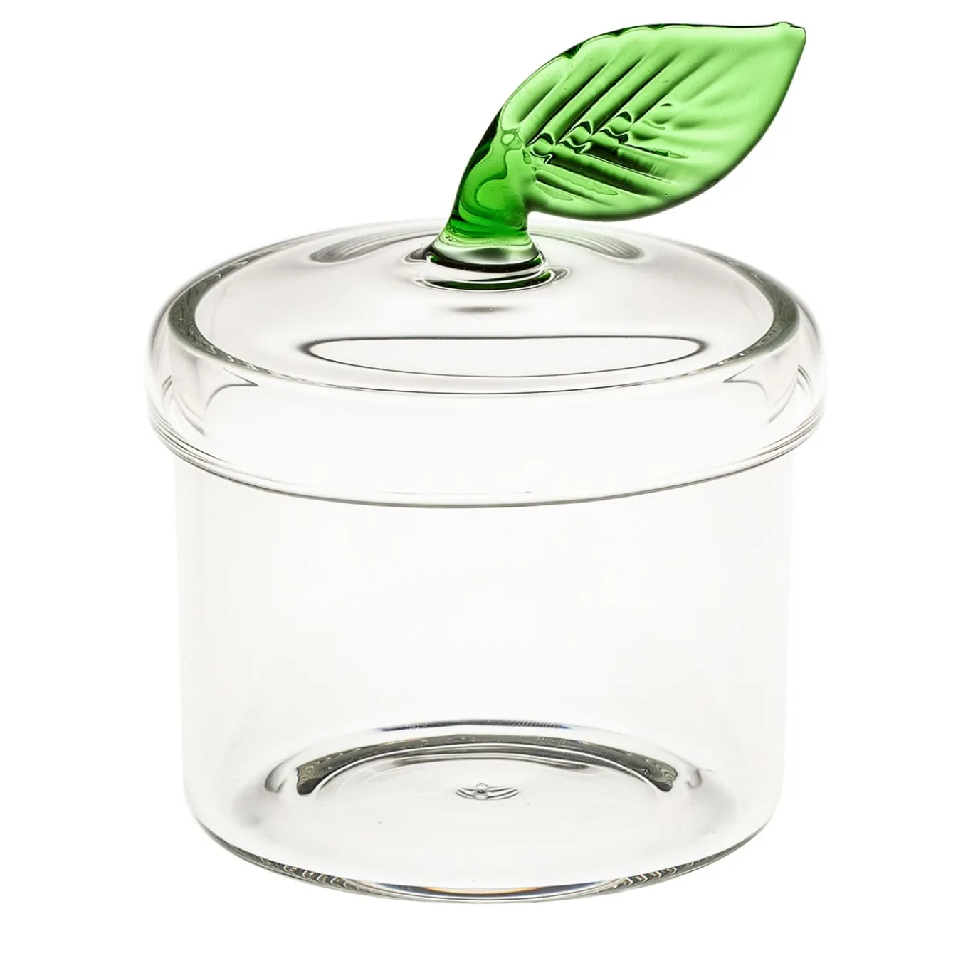 Green Leaf Sugar Pot