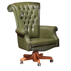 Green Leather Armchair