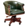 Green Leather Armchair