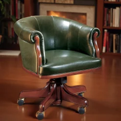Green Leather Armchair