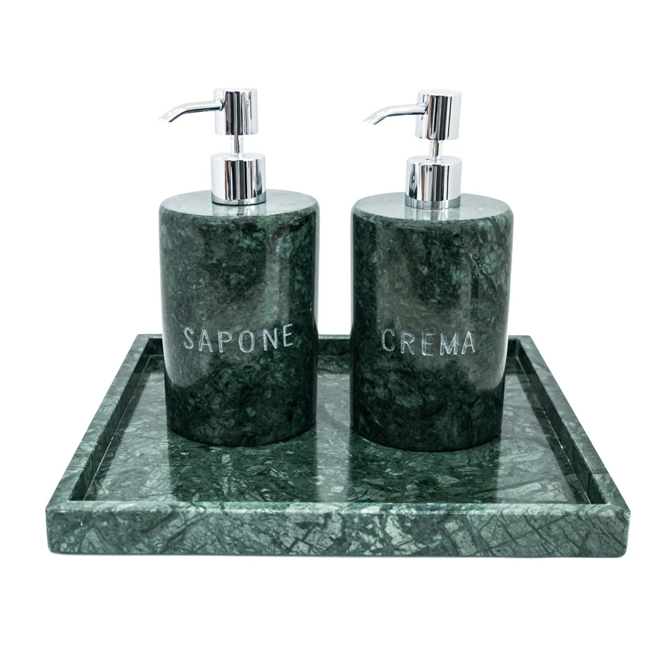 Green Marble Spa Tray