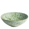 Green Pois Ceramic Serving Bowl