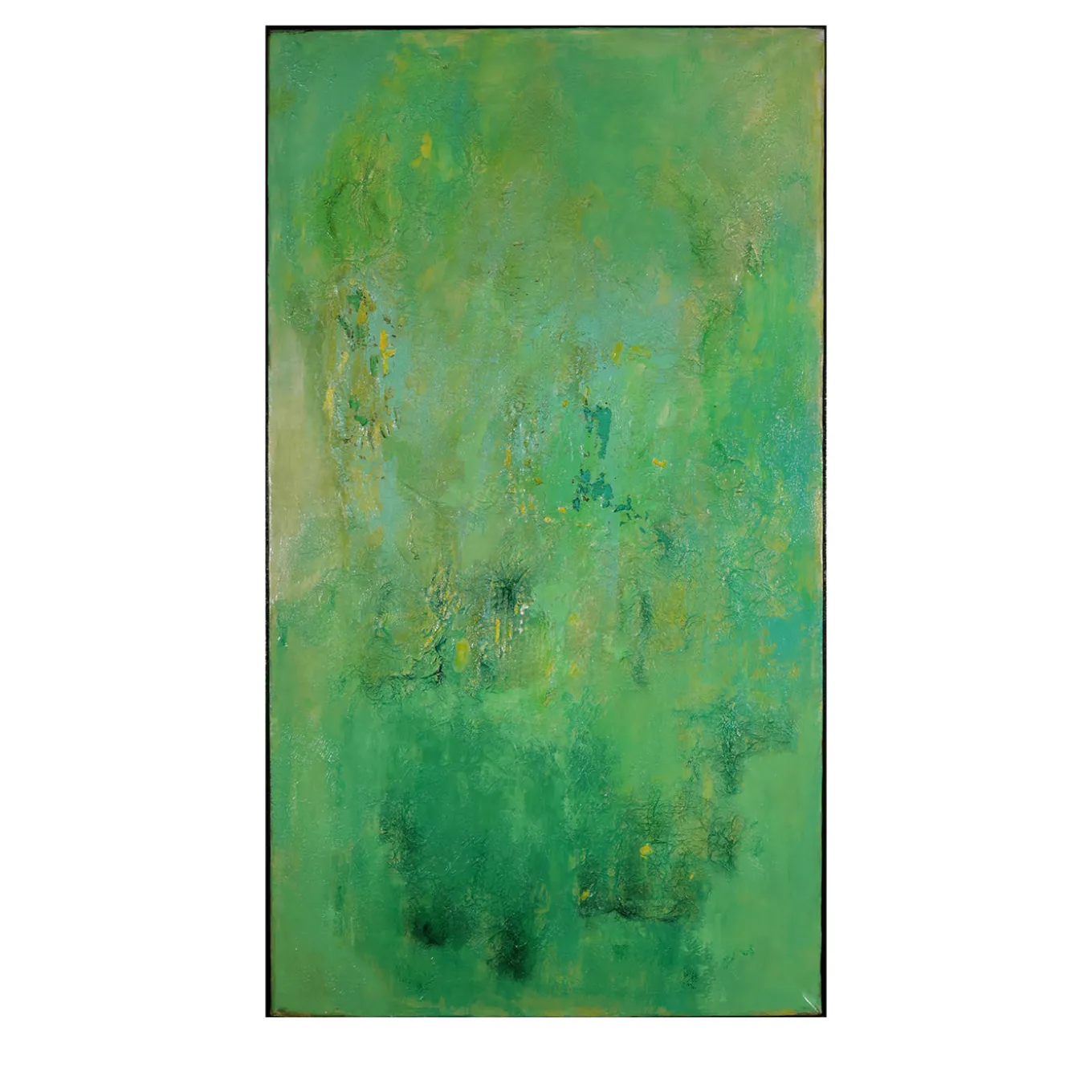 Green Rebirth Abstract Painting by Giuseppe Caiafa