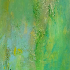 Green Rebirth Abstract Painting by Giuseppe Caiafa