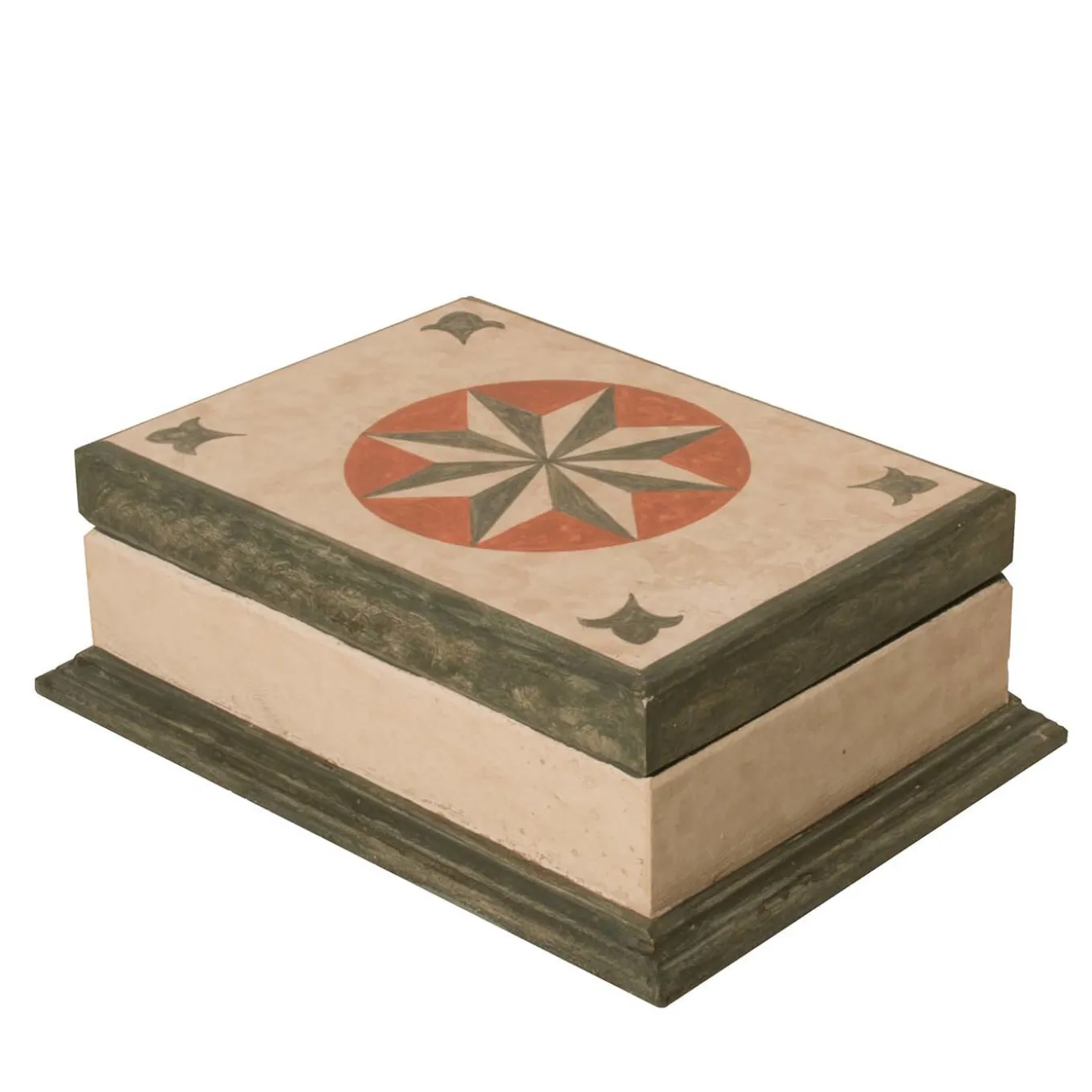 Green Rectangular Florentine Box