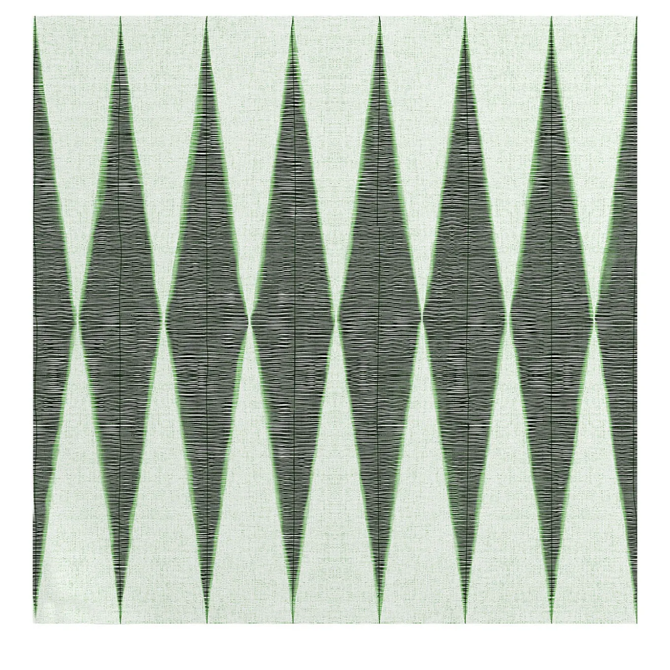 Green Retro Ethnic Wallpaper