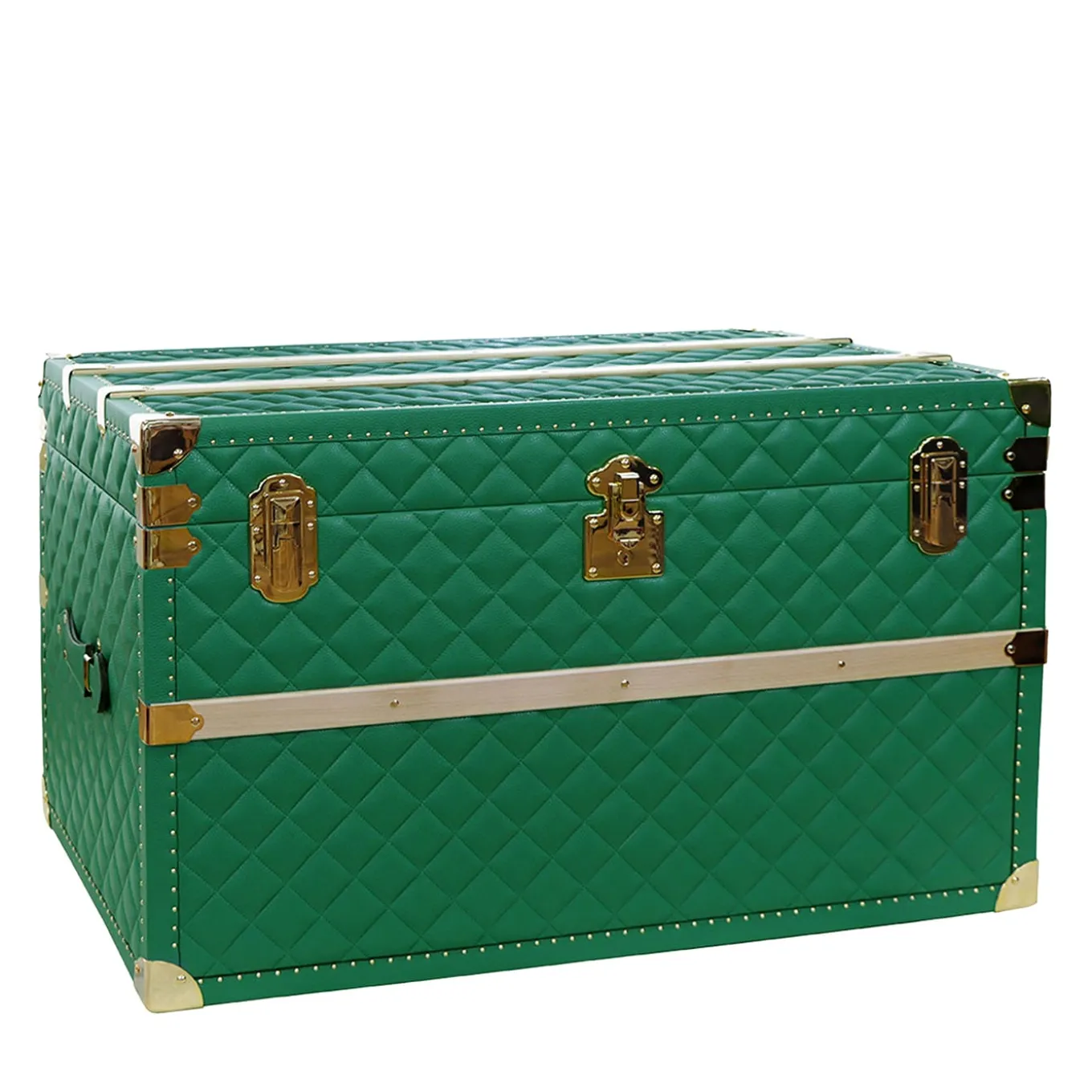 Green Royal Leather Trunk