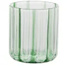 Green Stripes Glass
