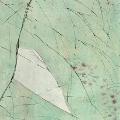 Green Tree Hand Painted Wallpaper