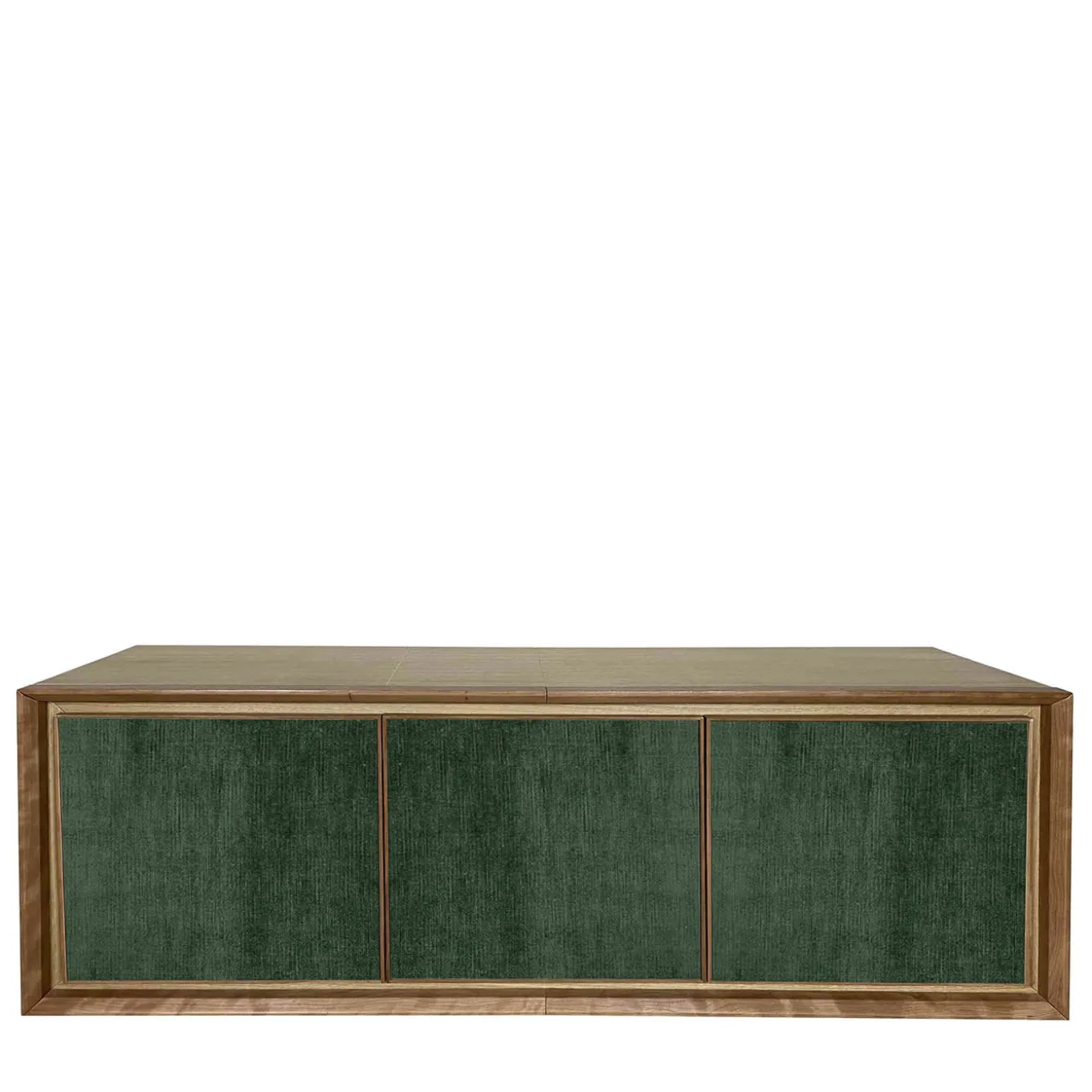 Green Velvet 3-Door Sideboard by Mascia Meccani