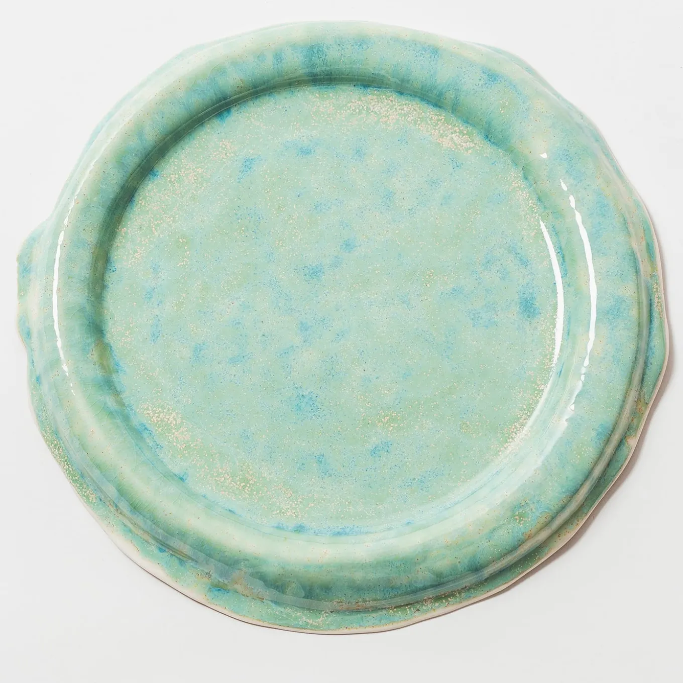Green Waves Dinner Plate