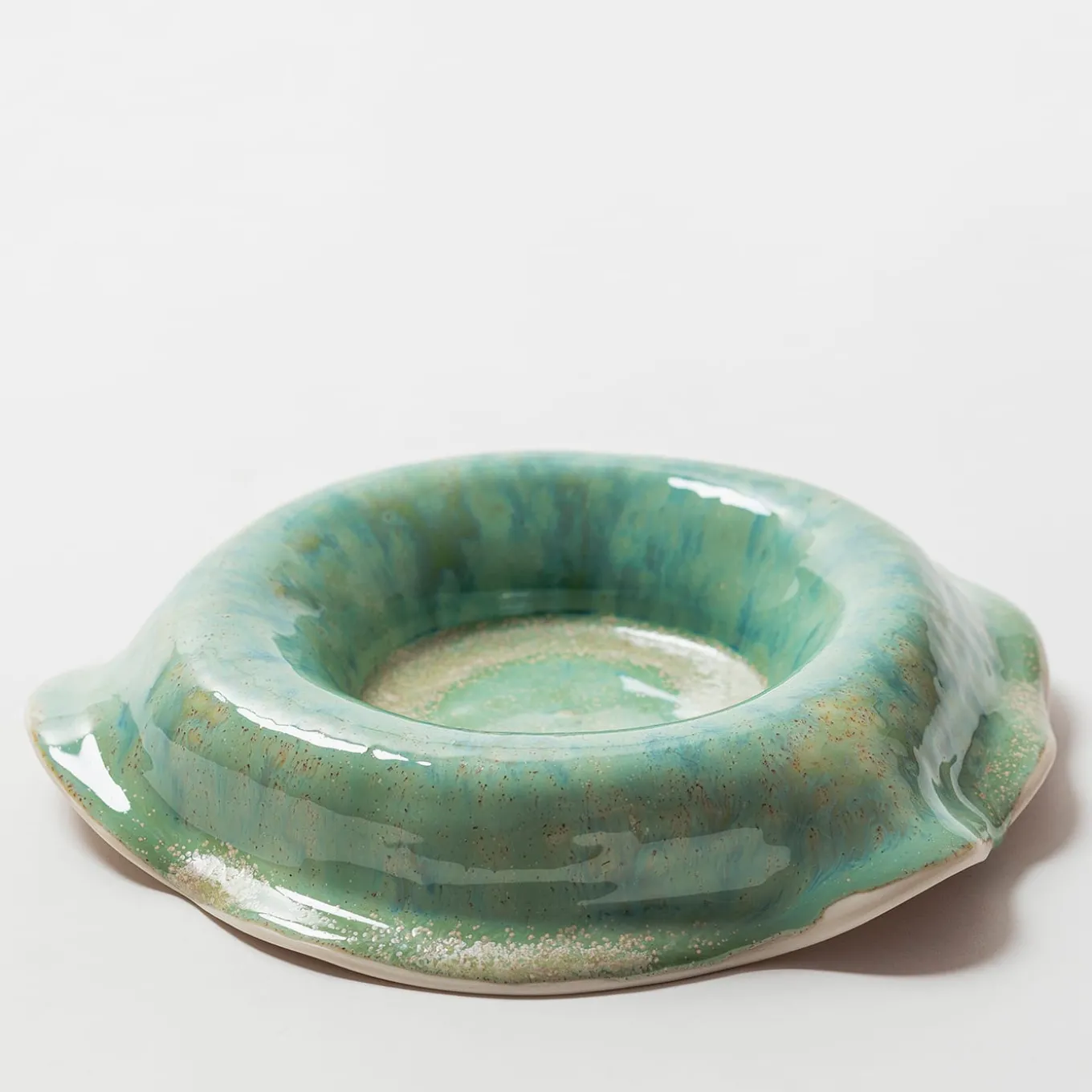 Green Waves Soup Plate