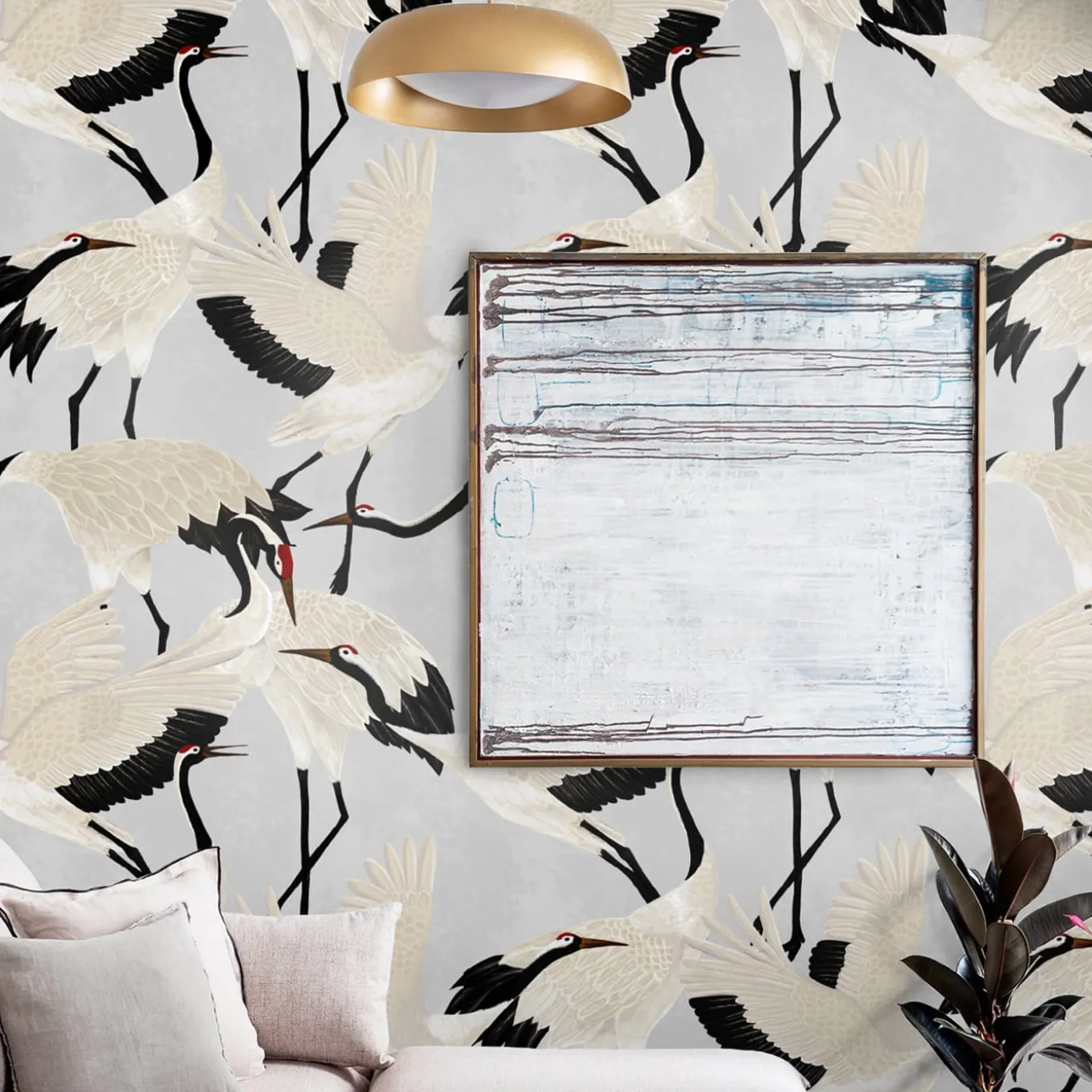 Grey Heron Asian Wallpaper