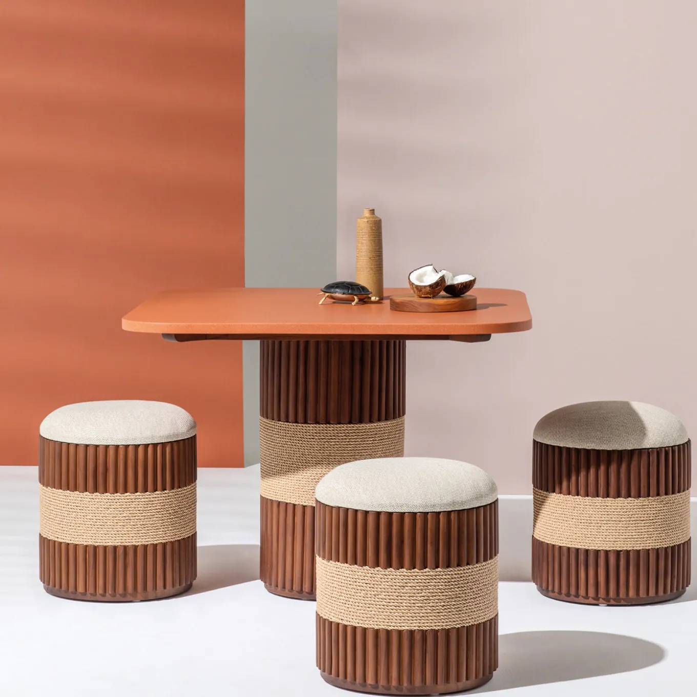 Grissini Square Wood outdoor Dining Table