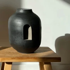 Grès Black Vase