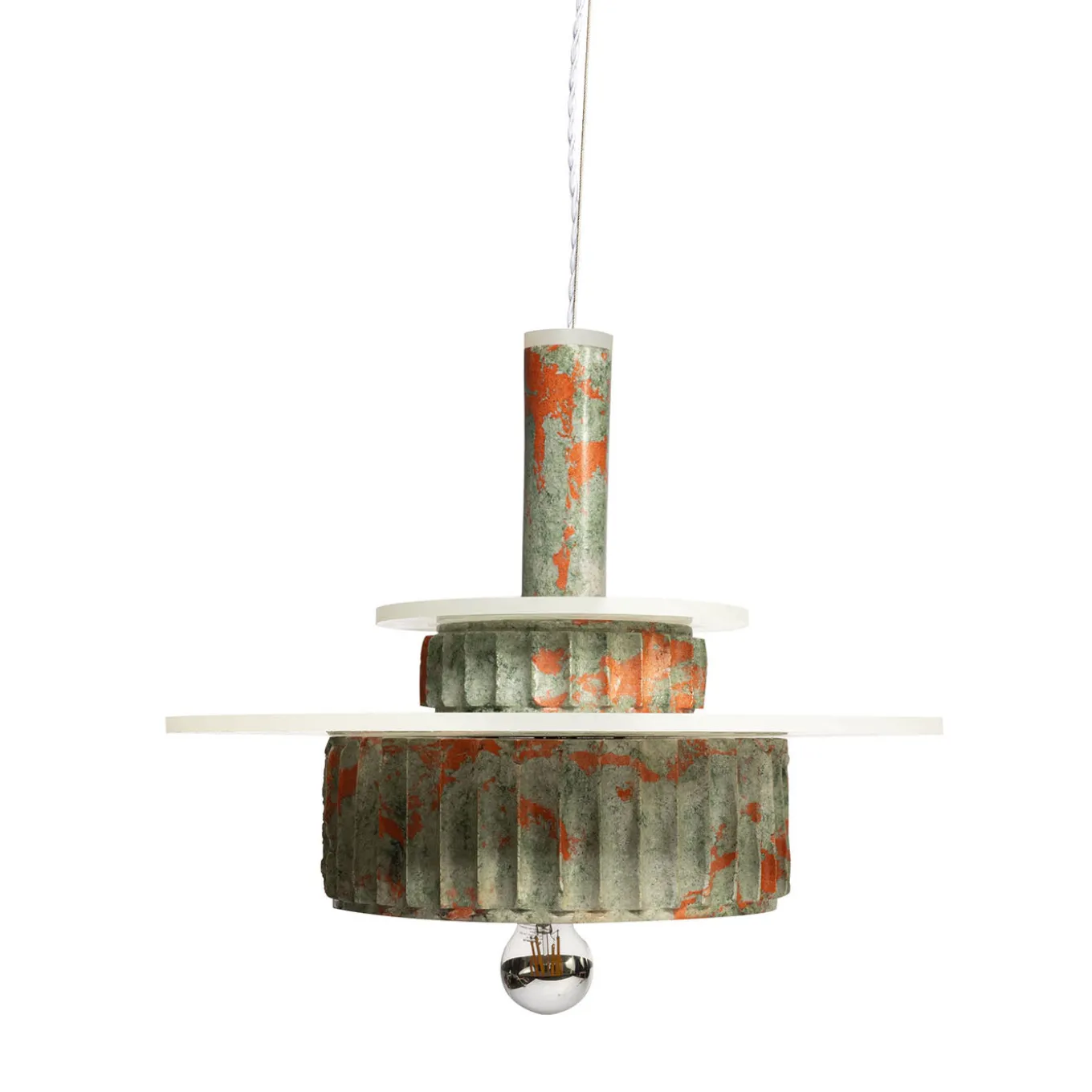 Guarino Green & Orange Pendant Lamp