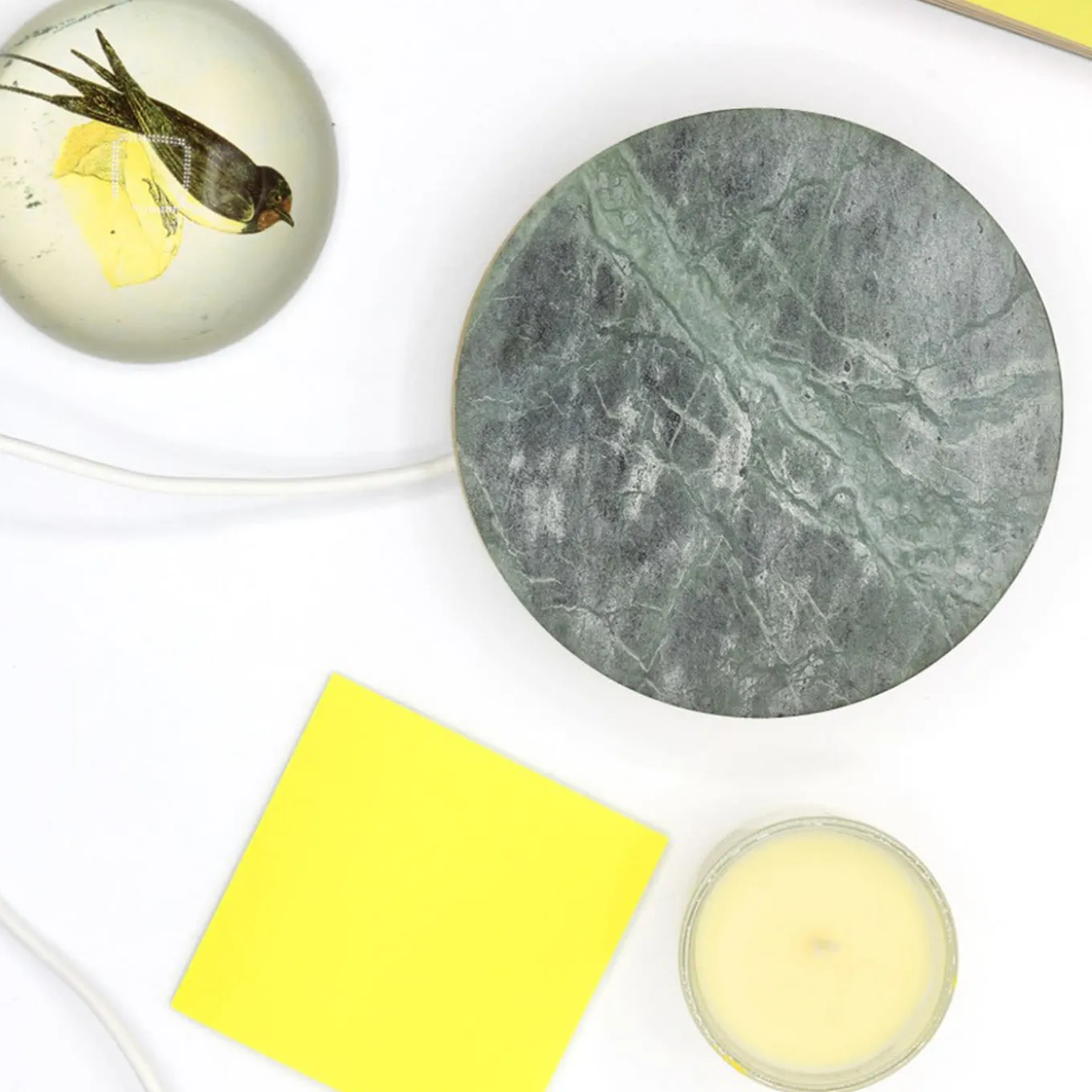 Guatemala Green Marble Base Small Wireless Charger