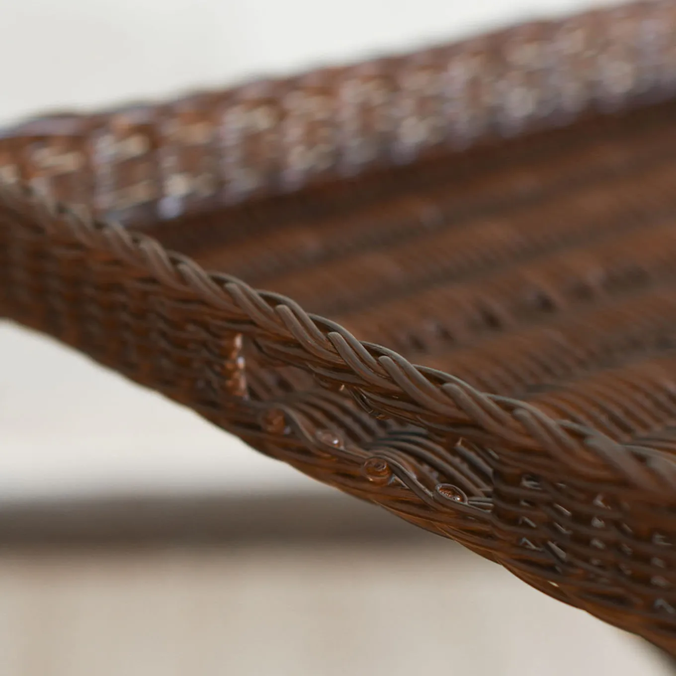 Gueridon Wicker Large Serving Table