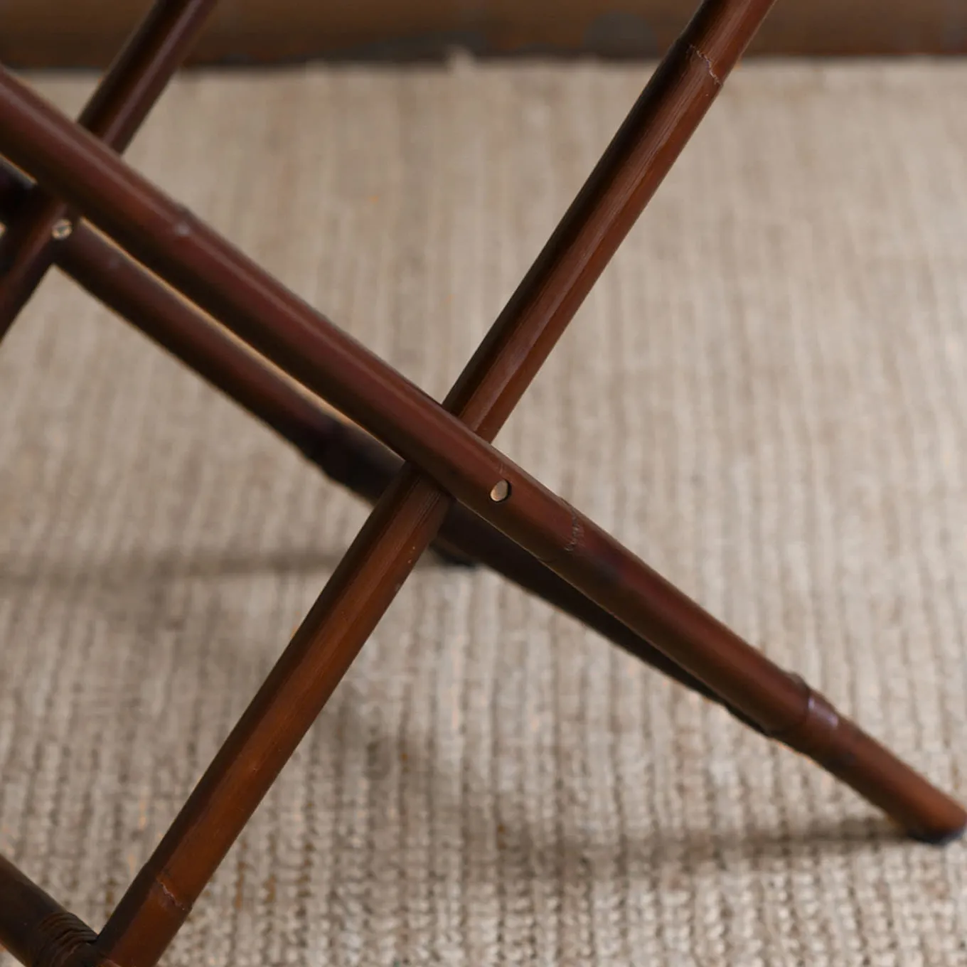 Gueridon Wicker Large Serving Table