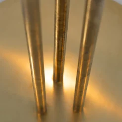 Habiba Glass And Brass Floor Lamp