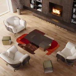 Haimà White Bouclé Armchair