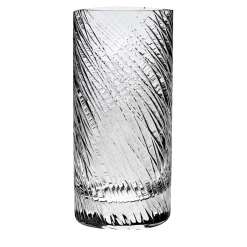 Hair Set of 6 Tall Shiny Engraving Glasses