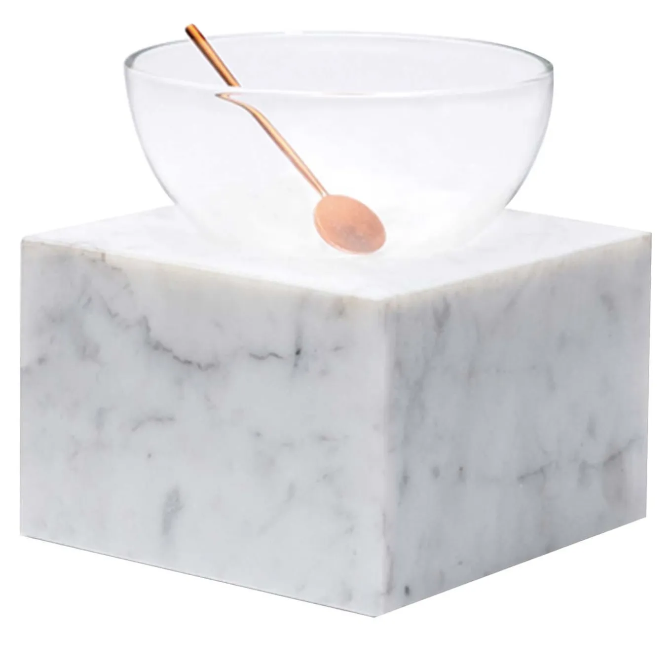 Half Moon Bowl in Carrara Marble
