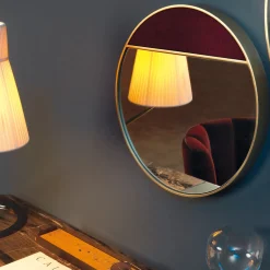 Half Moon Brass Medium Wall Mirror