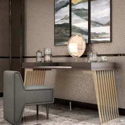 Hamptons Metal Vanity Table by Giannella Ventura
