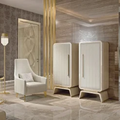 Hanami Gold Satin Floor Lamp