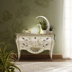 Hand-Painted Lacquered Wood Dresser