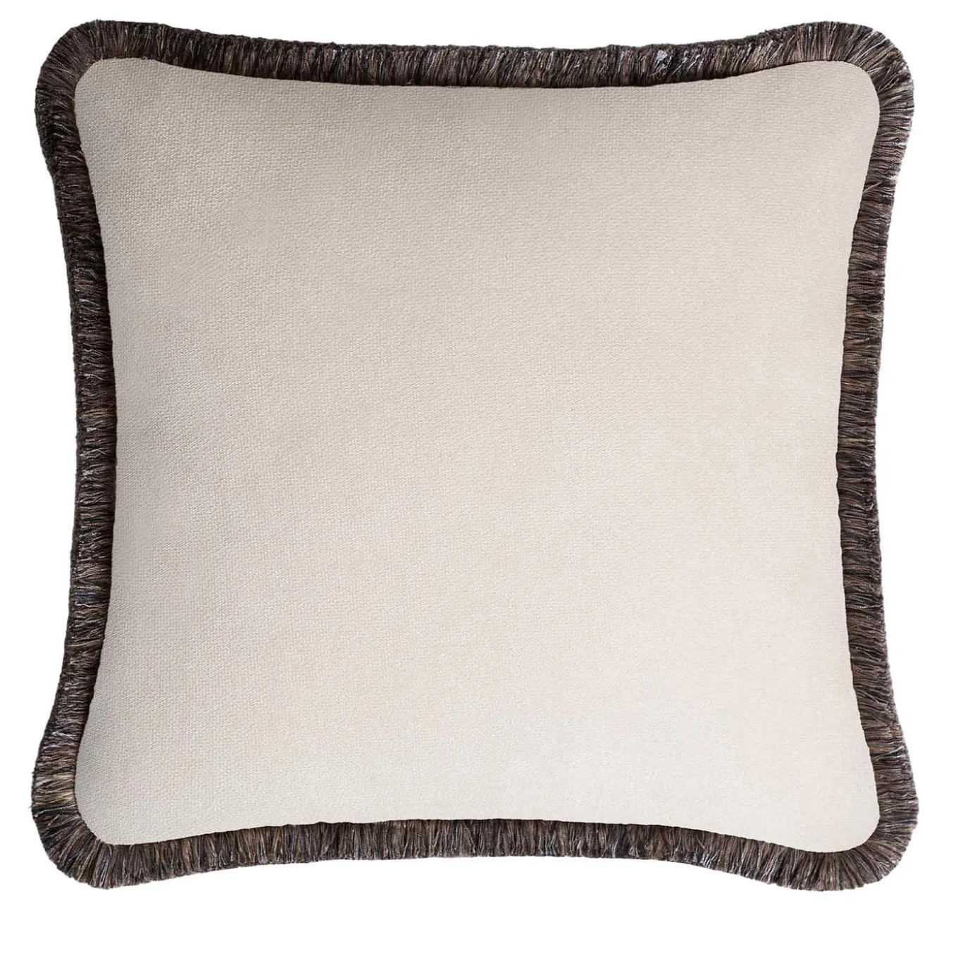 Happy White and Grey Cushion