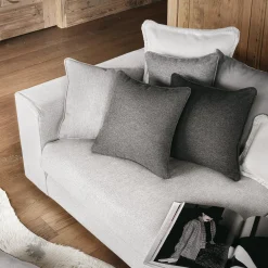 Happy White Cushion