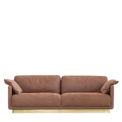 Haring Brown Leather Sofa by Dainellistudio