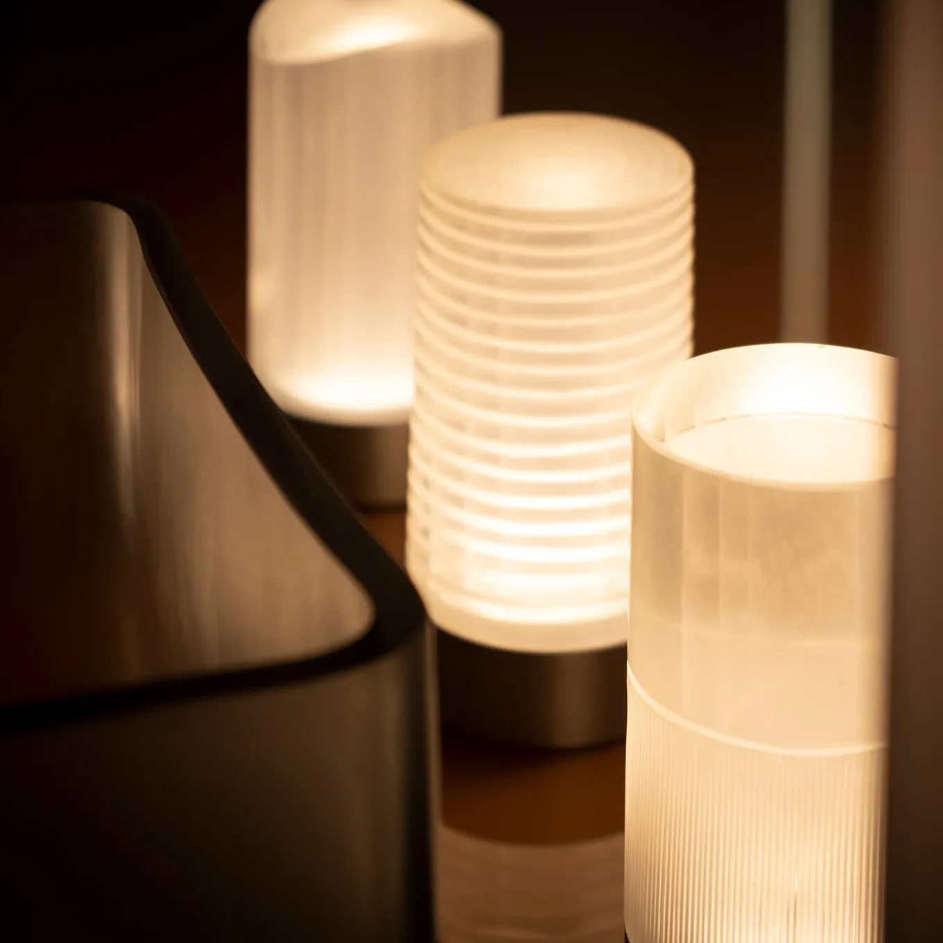 Haute Stripe Rechargeable Table Lamp by Federico Peri